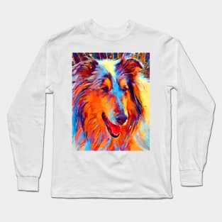 Collie Watercolor Long Sleeve T-Shirt